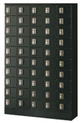 KLKK-50-DBK (ダイヤル錠タイプ) 50人用貴重品ロッカー 幅1000×奥行300×高さ1600mm