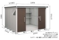 ヨド物置 エルモ LMD-2929 一般地型　 幅2914×奥行2914×高さ2115.5mm