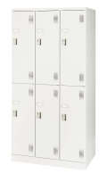 スチール 6人用ロッカー（組立式）  NAL-S6 幅900×奥行515×高さ1790mm