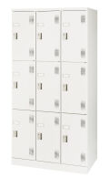 スチール 9人用ロッカー（組立式）  NAL-S9 幅900×奥行515×高さ1790mm