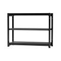 スチールラック 基本セット（受注生産） フレーム：ブラック、棚板：アッシュグレー RA-1210-B-AT 幅1240×奥行450×高さ1000mm