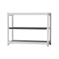スチールラック 基本セット（受注生産） フレーム：ホワイト、棚板：アッシュグレー RA-1210-W-AT 幅1240×奥行450×高さ1000mm