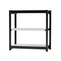 増連セット（基本セット別売） スチールラック フレーム：ブラック、棚板：ホワイト RA-C9010-B-W 幅900×奥行450×高さ1000mm