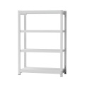 増連セット（基本セット別売） スチールラック フレーム：ホワイト、棚板：ホワイト RA-C9014-W-W 幅900×奥行450×高さ1400mm