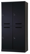 4人用更衣ロッカー　可動棚式 ダイヤル錠タイプ RLK-TAKD4290-BMB 幅900×奥行515×高さ1790mm