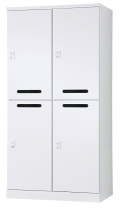 4人用更衣ロッカー　可動棚式 ダイヤル錠タイプ RLK-TAKD4290-WTW 幅900×奥行515×高さ1790mm
