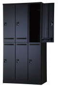 6人用更衣ロッカー　可動棚式 ダイヤル錠タイプ RLK-TAKD6290-BMB 幅900×奥行515×高さ1790mm