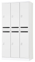 6人用更衣ロッカー　可動棚式 ダイヤル錠タイプ RLK-TAKD6290-WTW 幅900×奥行515×高さ1790mm