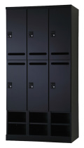 6人用更衣ロッカー　可動棚式 ダイヤル錠タイプ RLK-TAKD6490-BMB 幅900×奥行515×高さ1790mm