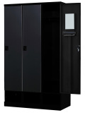 3人用更衣ロッカー ダイヤル錠タイプ RLK-TKD310-BMB 幅1050×奥行515×高さ1790mm