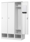 3人用更衣ロッカー ダイヤル錠タイプ RLK-TKD310-WTW 幅1050×奥行515×高さ1790mm