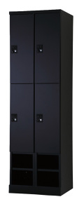 4人用更衣ロッカー　可動棚式 ダイヤル錠タイプ RLK-TKKD4452-BMB 幅525×奥行515×高さ1790mm