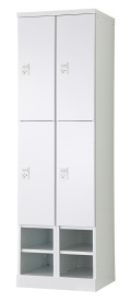 4人用更衣ロッカー　可動棚式 ダイヤル錠タイプ RLK-TKKD4452-WTW 幅525×奥行515×高さ1790mm
