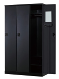 3人用更衣ロッカー ダイヤル錠タイプ RLK-TTD390-BMB 幅900×奥行515×高さ1790mm