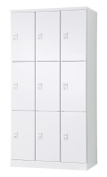 9人用更衣ロッカー エンプティ式 ダイヤル錠タイプ RLK-TTD9390-WTW 幅900×奥行515×高さ1790mm
