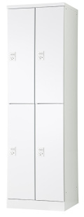 4人用更衣ロッカー　可動棚式 ダイヤル錠タイプ RLK-TTKD4252-WTW 幅525×奥行515×高さ1790mm