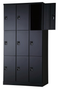9人用更衣ロッカー　可動棚式 ダイヤル錠タイプ RLK-TTKD9390-BMB 幅900×奥行515×高さ1790mm