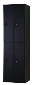 4人用更衣ロッカー　ハンガーパイプ式 ダイヤル錠タイプ RLK-TTPD4252-BMB 幅525×奥行515×高さ1790mm