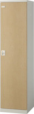 SLBL-1-AB （自動施錠ボタン錠・扉色 ナチュラル） SEIKO FAMILY 生興 1人用ロッカー 幅450×奥行515×高さ1800mm