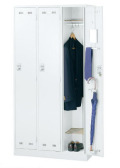 SLDW-3-B 3人用ロッカー（ボタン錠） 幅900×奥行515×高さ1790mm