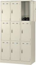 SLK-9 生興（SEIKO） 9人用ロッカー（シリンダー錠） 幅900×奥行515×高さ1790mm