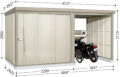 タクボ物置 Mr.ストックマンプラスアルファ TP-40R26 一般型　標準型 幅4047×奥行2622×高さ2110mm