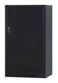 片開き書庫 TS-17H-MB （マットブラック）  幅515×奥行380×高さ880