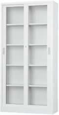 ガラス引戸書庫　 TS-36G 幅880×奥行400×高さ1790