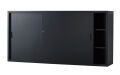スチール引戸書庫 TS-63S-MB （マットブラック）  幅1760×奥行400×高さ880