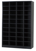 シューズロッカー（マットブラック） 40人用オープンシューズロッカー 4列10段 USL-410-MB 幅1000×奥行350×高さ1530mm