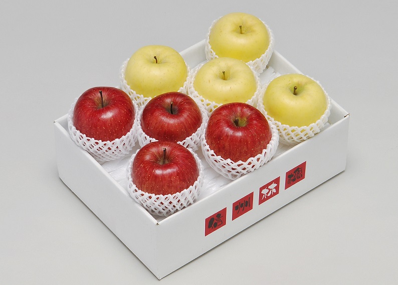 信州産 サンふじ＆シナノゴールド3kg(各4～5玉) 【726】