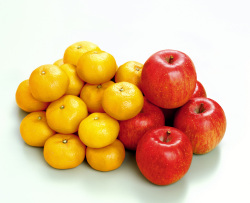 愛媛県産 みかん2kg＆信州産サンふじ(5玉)  【792】