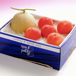 メロンギフト メロン1玉＆水蜜桃5玉詰合せ