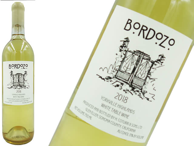 【アメリカワイン】H. Coturri & Sons Ｈ.コトゥーリ ＆ サンズ / Bordozo White / ボルドーゾ・ ホワイト　2018　白・辛口　750ml