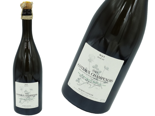 Jacques Lassaigne Coteaux Champenois 2015　ジャック・ラセーニュ コトー シャンプノワ