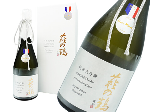 萩の鶴（はぎのつる）　純米大吟醸　山田錦（白箱）