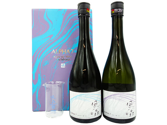 【クール便必須】風の森（かぜのもり）　橘　ALPHA７　HARIO製フラスコ付　720ml×2本