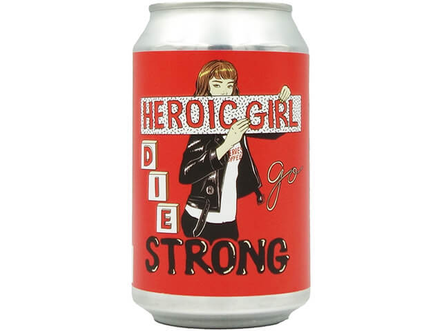 ディレイラブリューワークス　HEROIC GIRL DIE GO STRONG　コーヒーベルジャンストロングエール缶