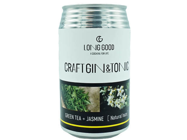 LONG GOOD クラフト・ジントニック 「グリーンティー＋ジャスミン」350ml