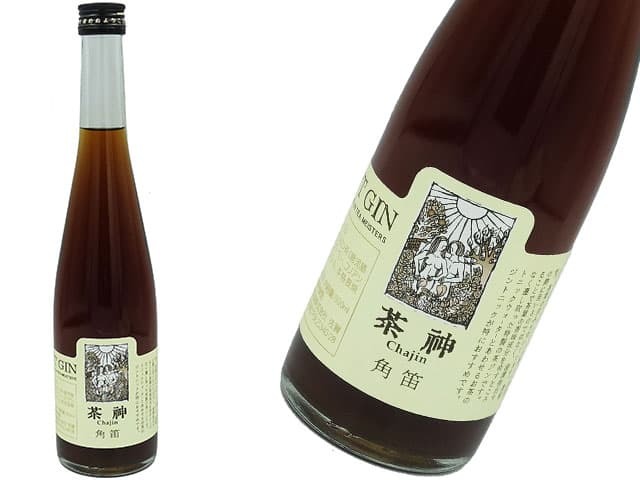 茶神　お茶のジン　ChaJin 角笛　40度