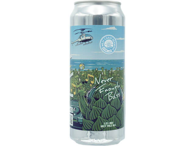 WEST COAST BREWING  Never Enough Bass （ネバー・イナフ・ベース）