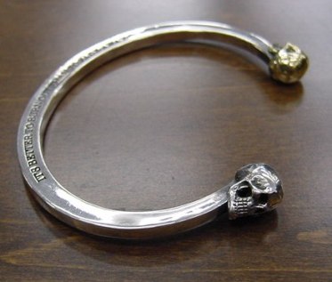 ＡＲＧＥＮＴ ＧＬＥＡＭ　アージェントグリーム　スカル バングル