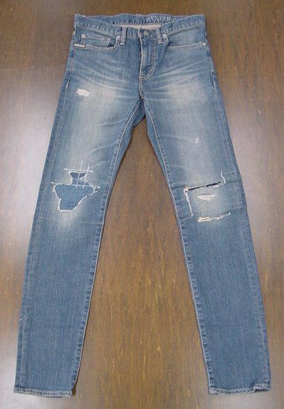 【入荷待ち】 ＨＹＳＴＥＲＩＣ ＧＬＡＭＯＵＲ ヒステリックグラマー ＫＰＲ加工Ｓデニムリメイク スリムシルエット ０２１９３ＡＰ１２