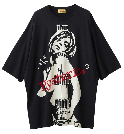 ＨＹＳＴＥＲＩＣ ＧＬＡＭＯＵＲ ヒステリックグラマー ギターガール ビッグTシャツ ０１２４３ＣＯ０１９