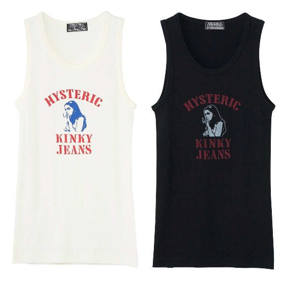 ＨＹＳＴＥＲＩＣ ＧＬＡＭＯＵＲ ヒステリックグラマー  ２０２５年・春夏新作 ＨＹＳ　ＫＩＮＫＹ　ＪＥＡＮＳ　タンクトップ ０２２５１ＣＲ０３９