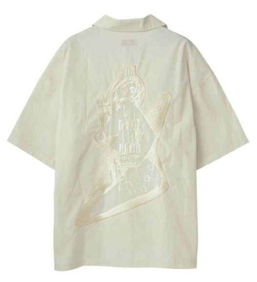 ＨＹＳＴＥＲＩＣ ＧＬＡＭＯＵＲ ヒステリックグラマー ２０２６年・春夏新作 GUITAR GIRL刺繍 オーバーサイズシャツ ０１２６１AH０５９