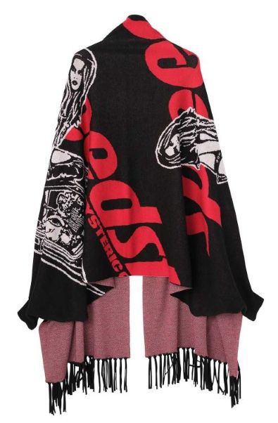 ＨＹＳＴＥＲＩＣ ＧＬＡＭＯＵＲ ヒステリックグラマー ２０２６年・秋冬新作  SPEEDSTERジャカード ショールカーディガン 01263ND039