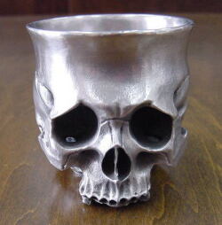 髑髏ぐい呑み　Skull-shot glass-3  BURDEN OF PROOF ＢＯＦＰ－２４７