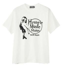 ＨＹＳＴＥＲＩＣ ＧＬＡＭＯＵＲ ヒステリックグラマー  ２０２５年・春夏新作  MUSIC STORES Tシャツ ０２２５１ＣＴ３５