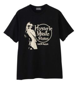 ＨＹＳＴＥＲＩＣ ＧＬＡＭＯＵＲ ヒステリックグラマー  ２０２５年・春夏新作  MUSIC STORES Tシャツ ０２２５１ＣＴ３５